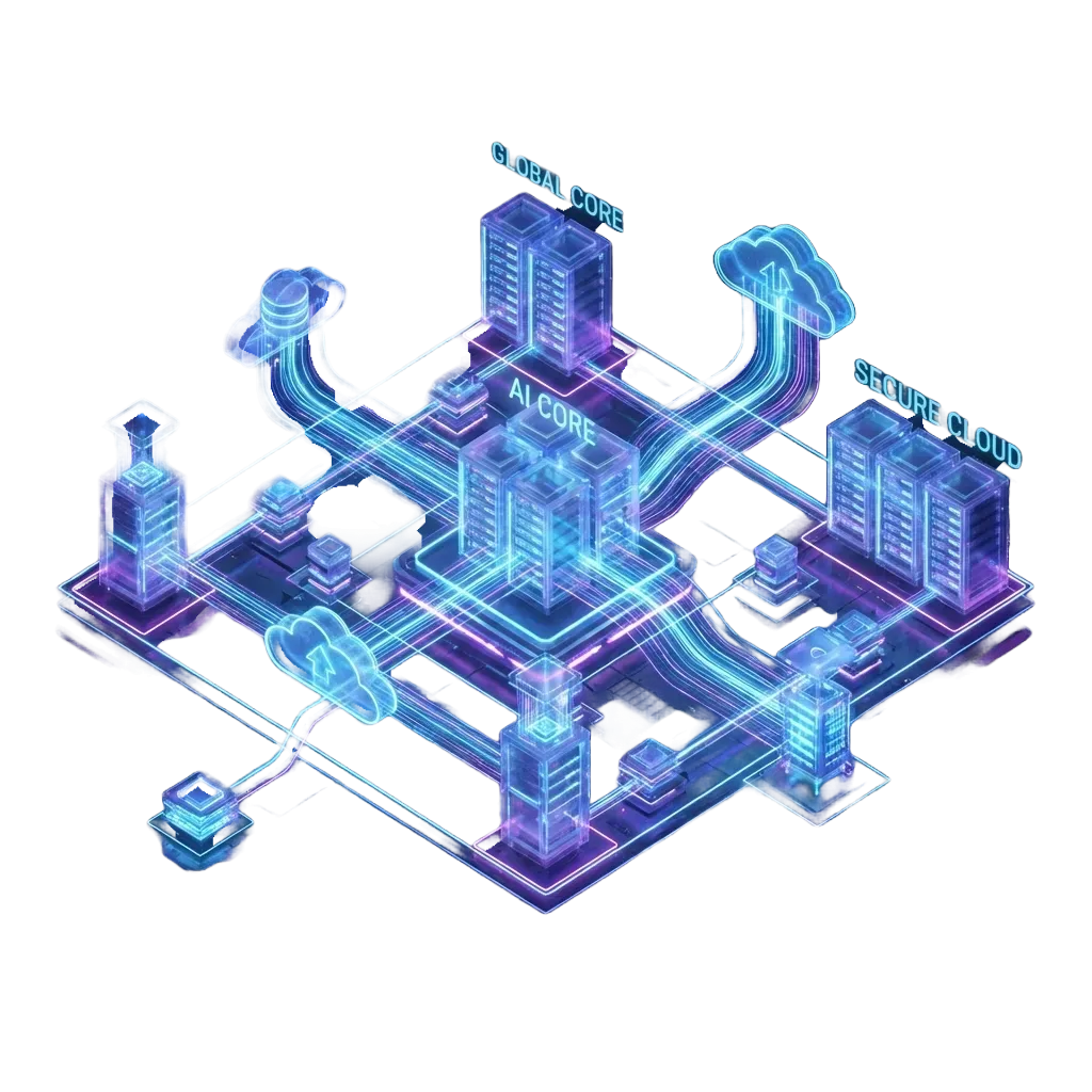 Server Architecture Hologram